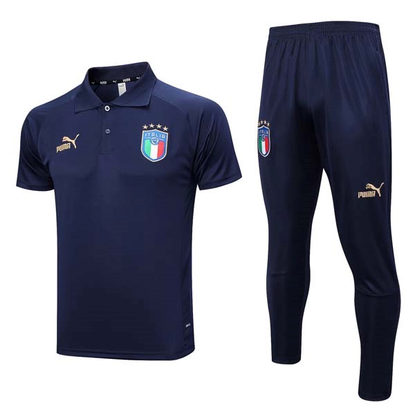 Polo Italia Conjunto Completo 2023/2024 Azul